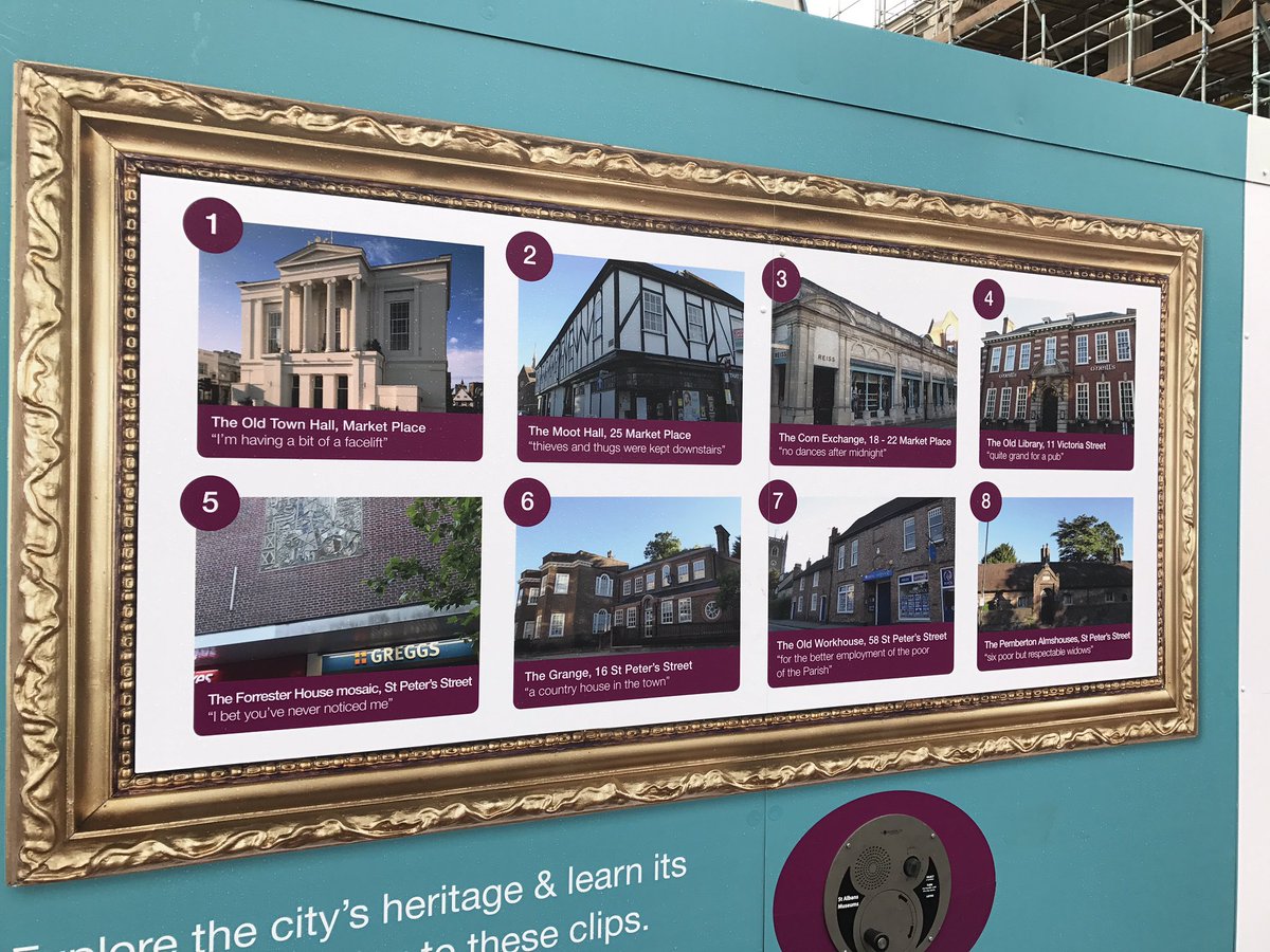 KingshillTweet's tweet photo. Love the new Talking Buildings campaign around St Albans. We are so blessed to be in such a beautiful building as the Corn Exchange! https://t.co/870Uqf5Yww