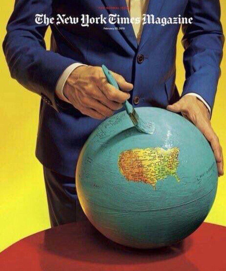 Mrctrhrst's tweet image. Great cover @nytimes 
#trump