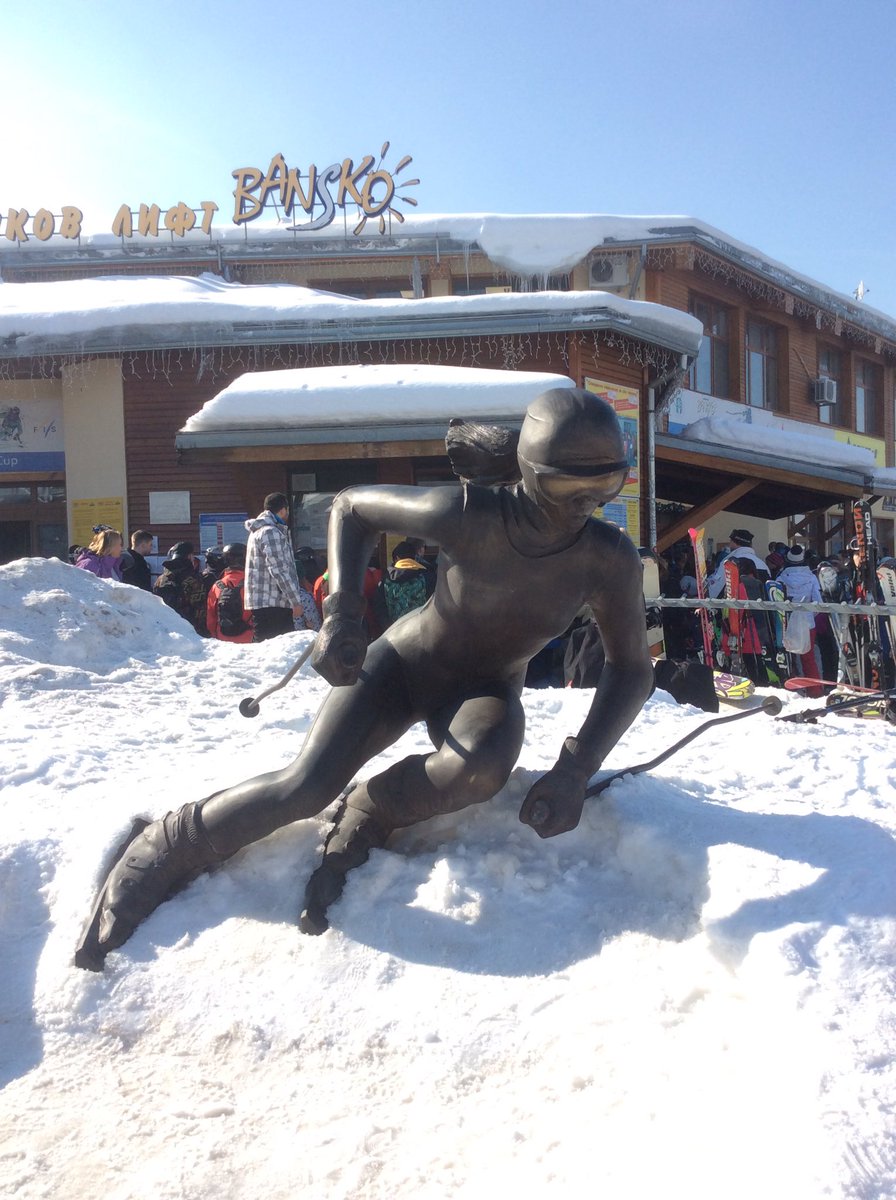 Bansko_ski's tweet photo. Have you seen the Bansko Ski World Cup statue? It's near the cash desk at the gondola station #takealook #landmark #bansko https://t.co/dzd35V36ve