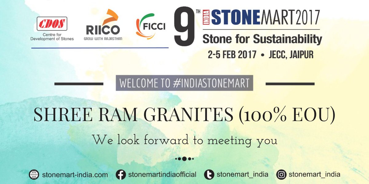 cdosofficial's tweet photo. Welcoming Shree Ram Granites, one of the leading granite processors &amp; exporters @ 9th #IndiaStonemart
https://t.co/qJhvZjYdZ1
@timesofindia https://t.co/rMv1joo8T0