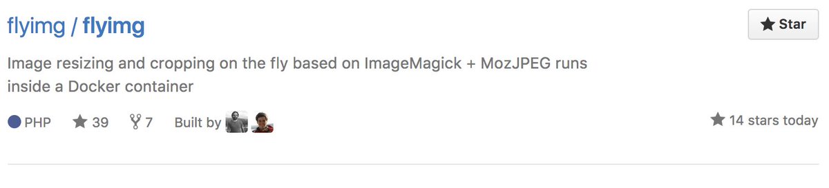 sadok_f's tweet photo. The moment when your pet project get trending in Github!
https://t.co/NYt0cWljP5
@ImINaBAR @Flyimg_ 
#flyimg https://t.co/d1WxkmfAlf