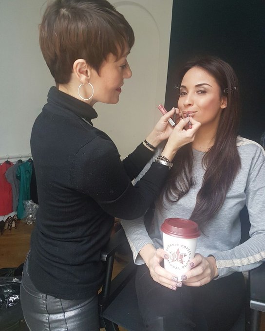 Getting ready for my shoot for @daringsex @KGDisanto in London  Make-up and hair by @kittycreamer @prettyukitty