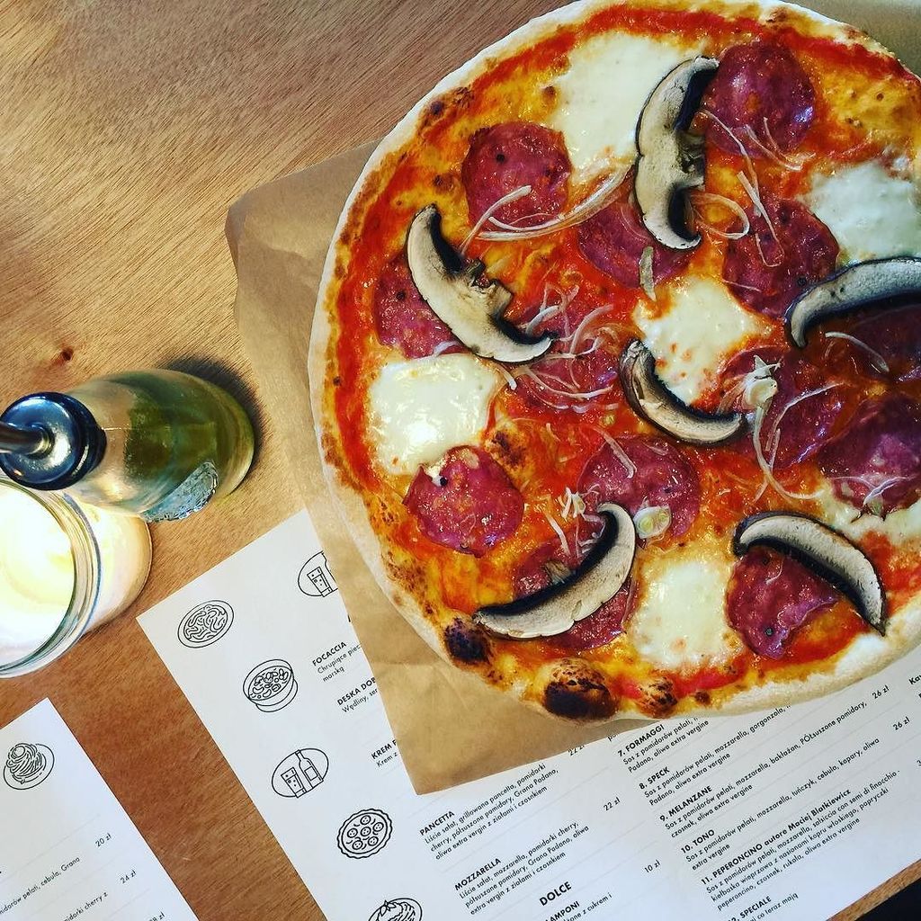 Na dzień dobry #pizza #salamenapoli #portobello #onion #mozzarella #pelati #pizzaitaliana … ift.tt/2kFlQIR