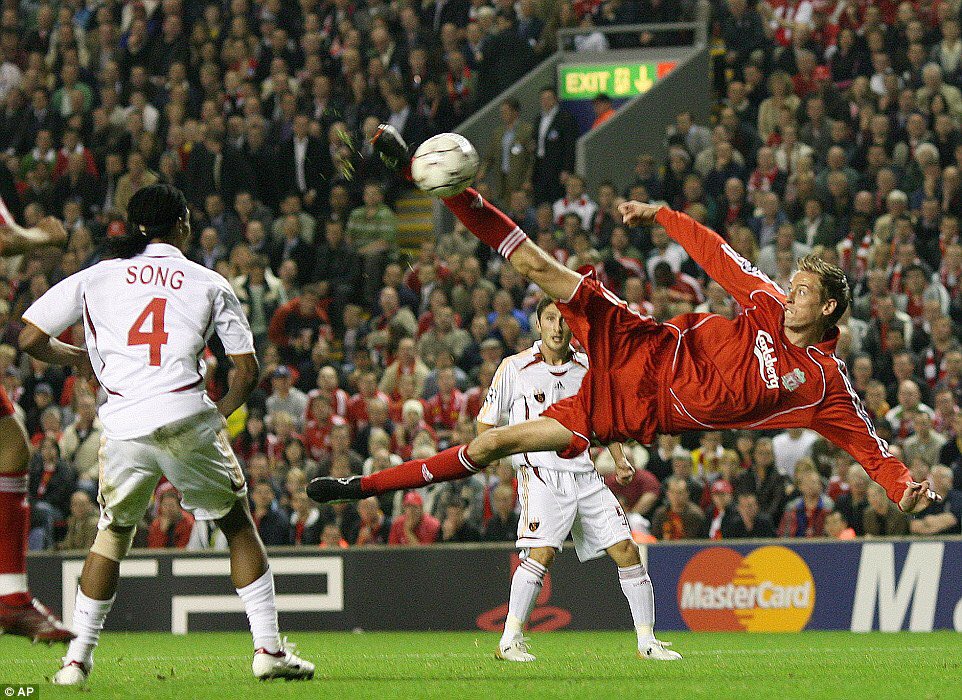 Happy Birthday Peter Crouch! What a goal this was, technically great for man 6\7\" tall! 