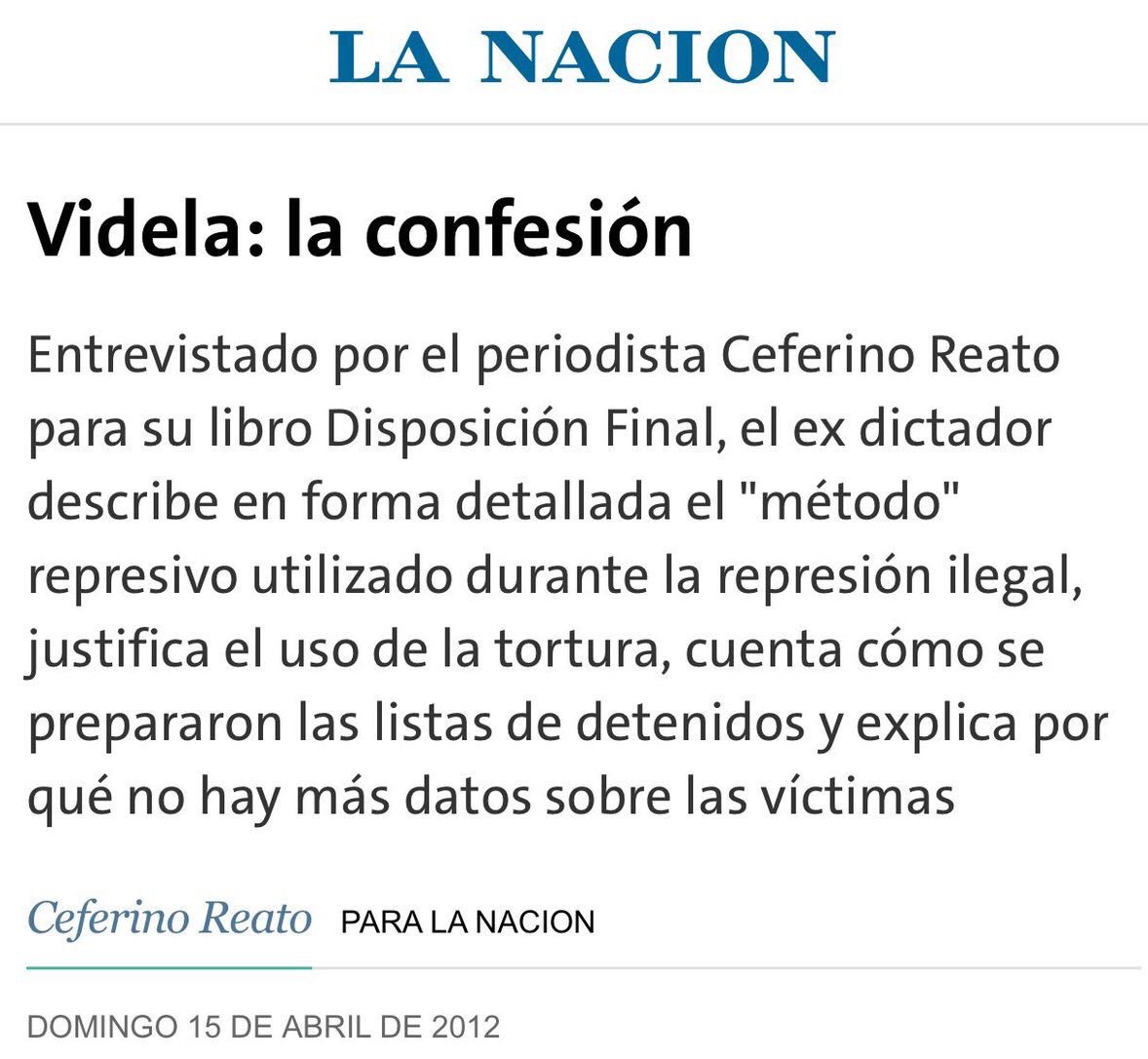 EdgardoRovira's tweet photo. "No hubo plan sistemático" dice #GomezCenturion.
Es otra mentira macrista, de otro corrupto defensor del genocidio como Lopérfido o Macri. https://t.co/z7HWPCqB70