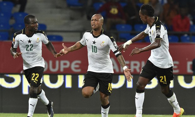 TSportStars_AFR's tweet photo. Afcon 2017: Ayew brothers drive Ghana past DR Congo and into semis https://t.co/sNhnXkbuxo