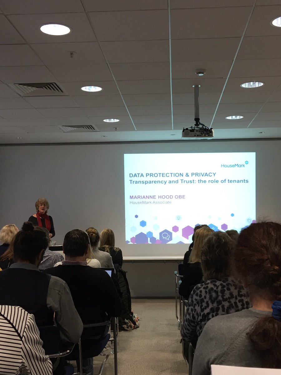 Anita_HouseMark's tweet photo. Looking forward 2 Marianne Hoods talk on Data Protextion & privacy: transparency &trust-the role of tenants #HMdata @HouseMarkLtd @ACSLLP https://t.co/4sfdycc2Be