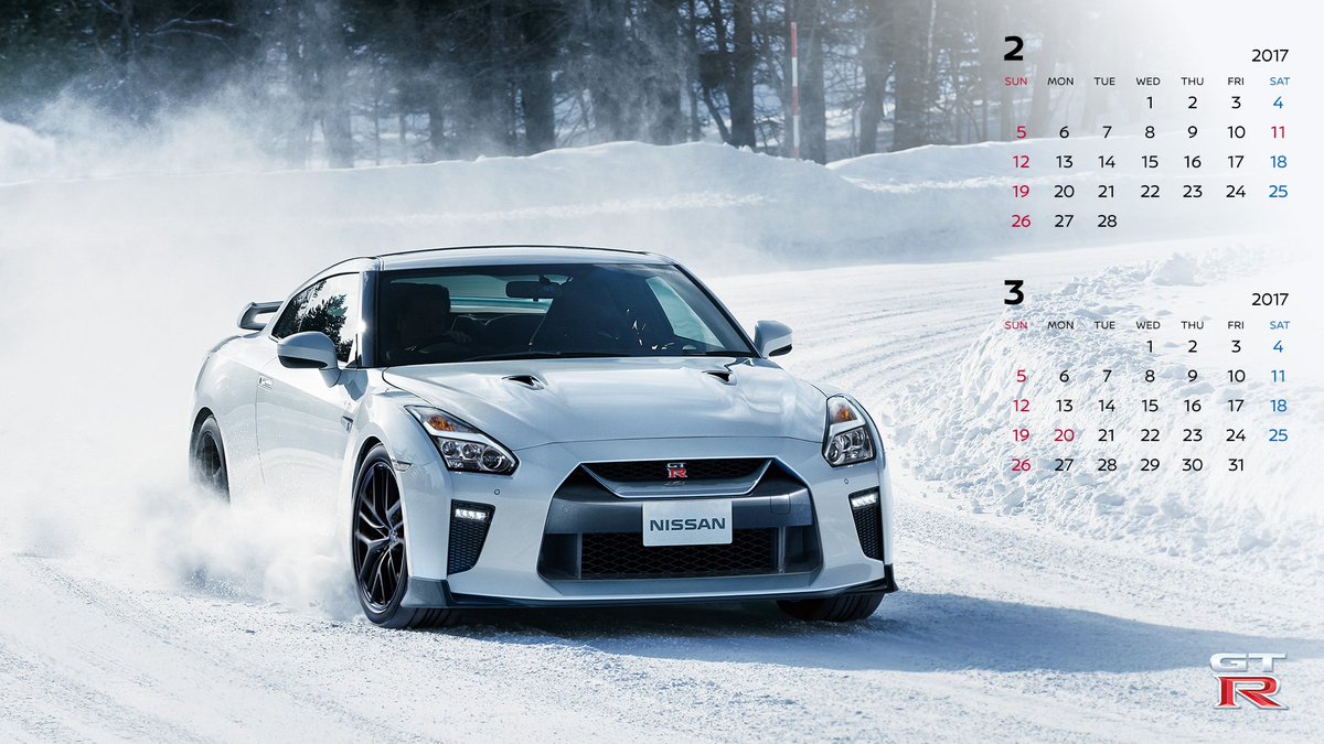 日産自動車株式会社 壁紙カレンダー 2月は Gt R スカイライン そして エルグランド 特別仕様車 White Leather Urban Chrome が登場 T Co 4kupnsx4 にっちゃん情報局