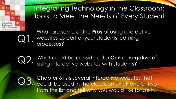 TechToolsVB's tweet photo. Week4 Questions for chapter 6- Interactive Internet #TechToolsVB https://t.co/J4BUAWMgEe