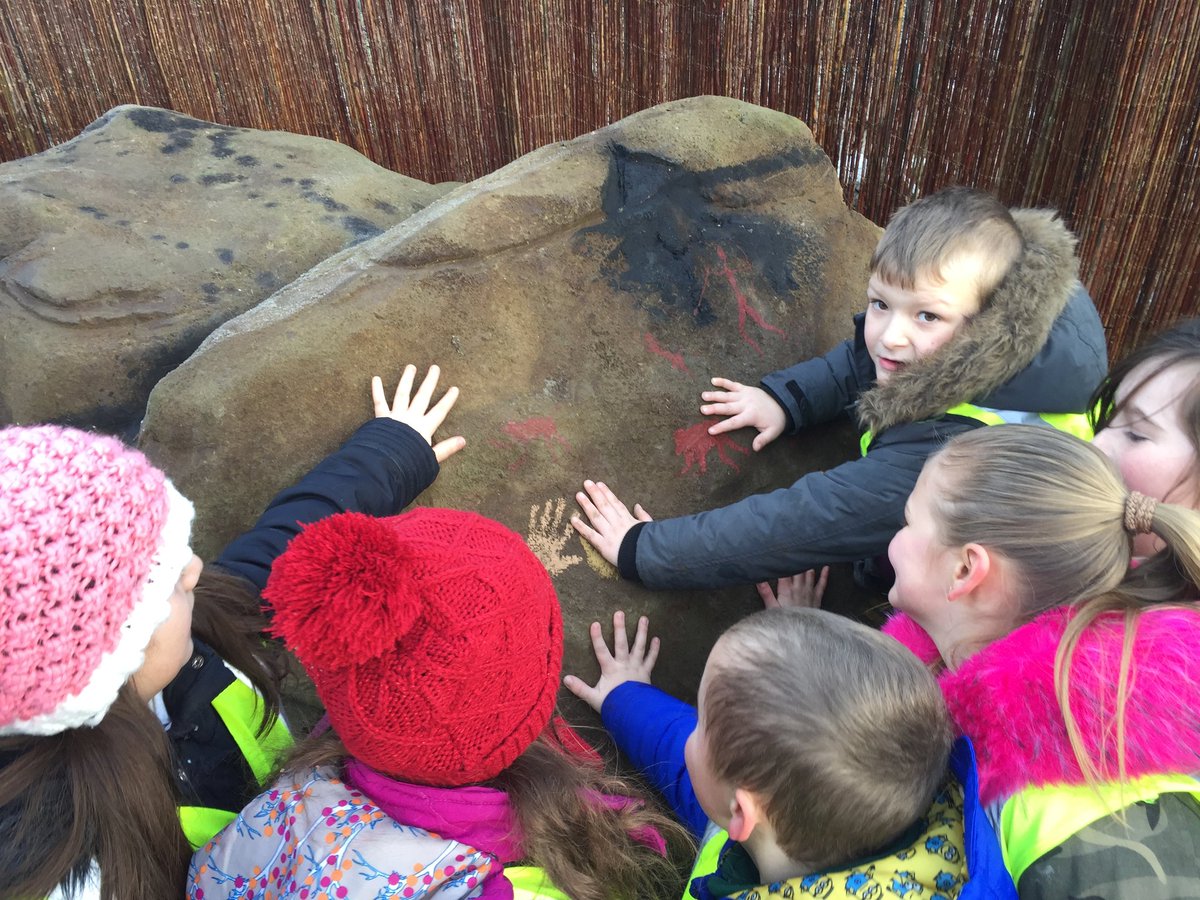 year3_bwps's tweet photo. We stumbled upon cave paintings at the @wild_place - perfect to tie in to our Stone Age Topic! https://t.co/Bx3bjNLRDz