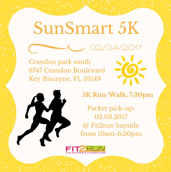 Fit2Run_Dolphin's tweet photo. Don't miss out on the SunSmart 5K! 🌞 https://t.co/pQj5qjdekj