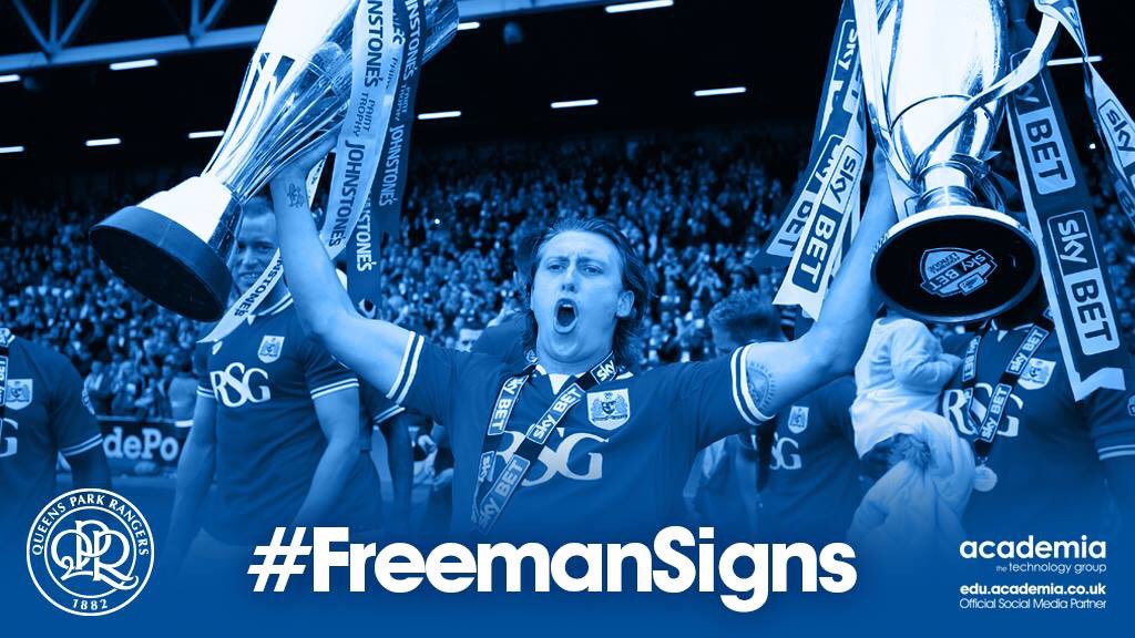 lenace27's tweet photo. #FreemanSigns #QPR https://t.co/rC6eK2Osbg