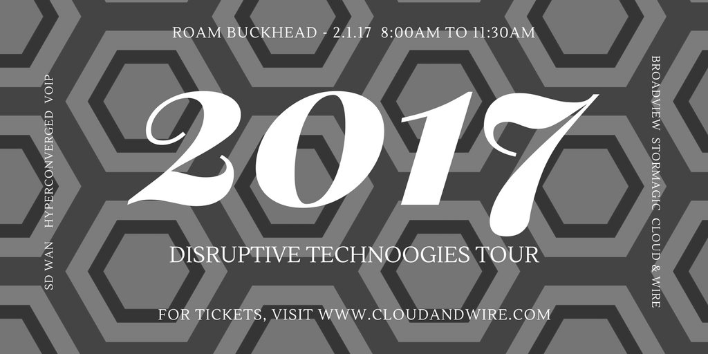 CloudandWire's tweet photo. Excited to hear from @1800BROADVIEW, Tegile, and @cloudbrij on Wednesday! Contact us for our special promo code! #Disrupt17 #CloudandWire https://t.co/eMsQf3J6C6