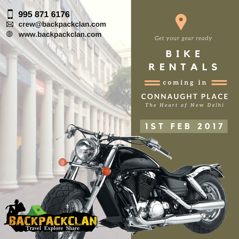 backpackclan's tweet photo. #Bike_Rentals coming to the #Heart_of_New_Delhi, #Connaught_Place, #Get_your_gears_ready, #Backpackclan https://t.co/15n4421gYn