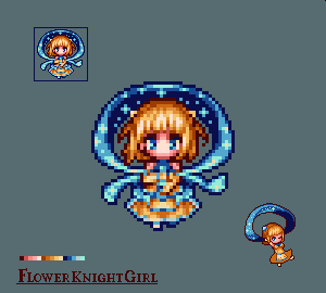れすてん フラワーナイトガールのヒメリュウキンカをドット絵で フラワーナイトガール 花騎士 ドット絵
