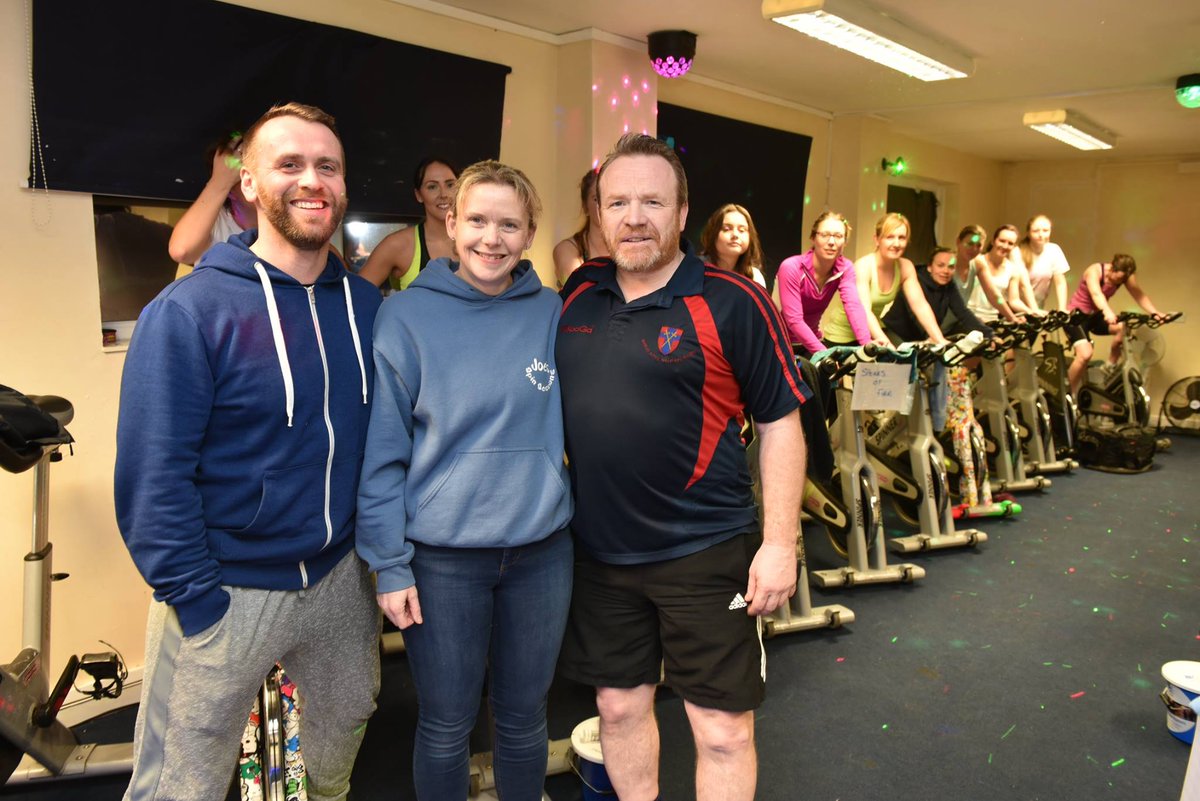 StMichaelsHosp's tweet photo. WELL DONE to everyone who took part in JOE'S SPINATHON @ Full Cycle Studios: we look forward to the final total!! :) #herefordhour https://t.co/p98KrsS5wG