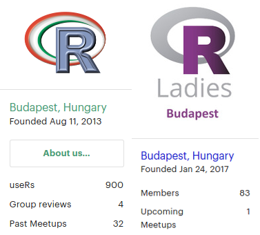 daroczig's tweet photo. #rstats groups in Hungary: just reached 900 members at @R_projekt &amp; welcoming the #RLadies group at @RLadiesBudapest https://t.co/SQlHhWaf6Q https://t.co/3YDD5iSHvW