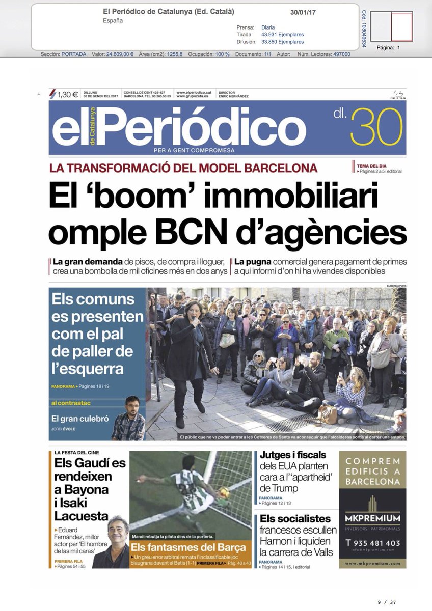 fescomedia's tweet photo. 📰La gala del cinema català és avui a tots els diaris! #premisgaudi #aportada #clipping https://t.co/DvkkxNliC9