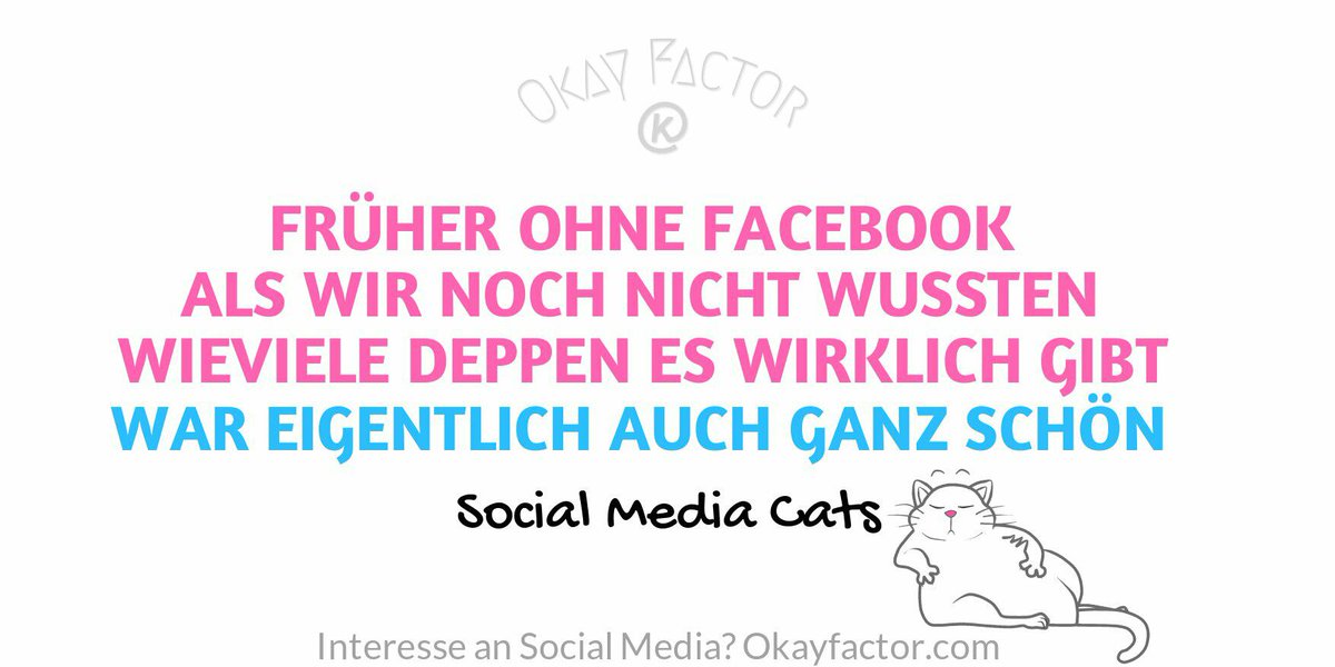 SocMedCats's tweet photo. Die gute alte Zeit. Wer erinnert sich an #präfacebook statt #postfaktisch? #facebook #socialmedia #socialmediacats https://t.co/Sk0zbs9mna