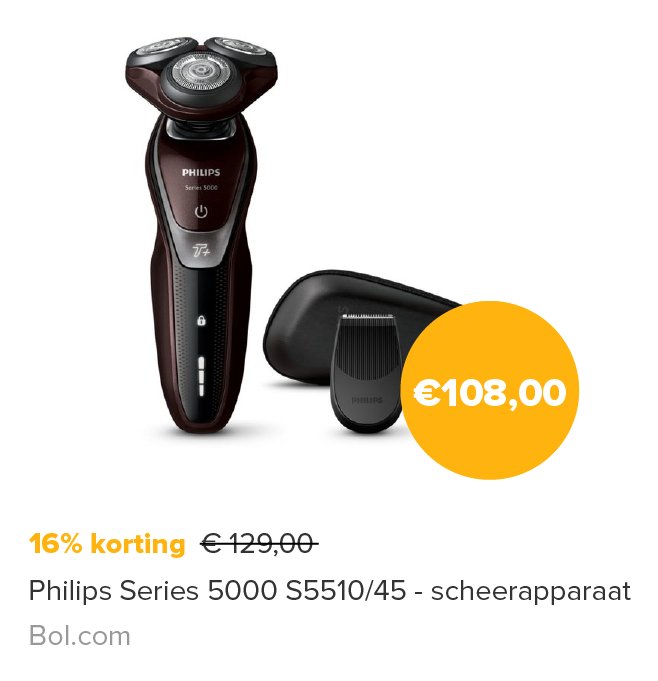 getyellowbag's tweet photo. Pricedrop bij @bol_com! Snel en makkelijk van je baardgroei af? Nu 16% korting op dit Philips scheerapparaat via: https://t.co/malTdpRziK https://t.co/Ta7A8Qpnvd