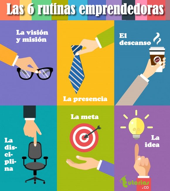 Las seis rutinas #Emprendedoras clientes.imaginacolombia.com/aff.php?aff=106  #MarketingDigital