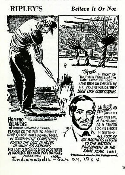 friendsofuhgolf's tweet photo. In August 1962, UH star Homero Blancas shot 55 in a tournament in Longview. He's forever been known as "Mr. 55" #gocoogs #lowestroundever https://t.co/f5lC6qAxVt