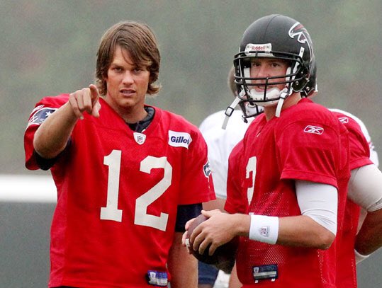 TheNewQBClub's tweet photo. In honor of the two #SuperBowl51 QBs, this week we will do a career retrospective of Matt Ryan and a review of Tom Brady's 24 playoff wins! https://t.co/xtjy2AAVjq
