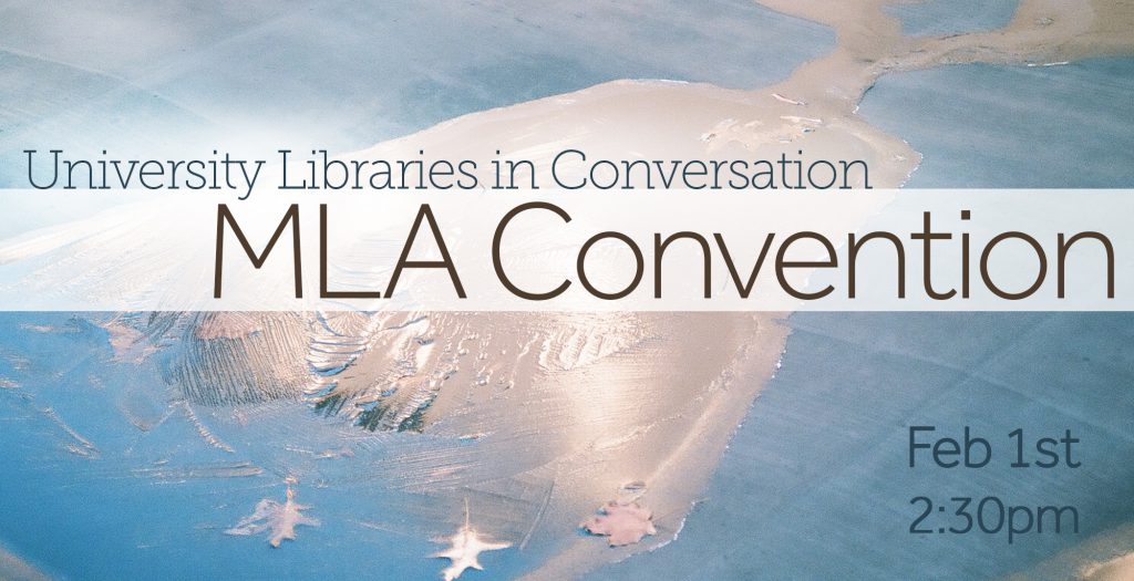 sbulibraries's tweet photo. Wednesday at 2:30pm: Faculty members share their experiences from this year's MLA convention! More details here: https://t.co/Em2kwzMSRh https://t.co/TRKJKqA8R2