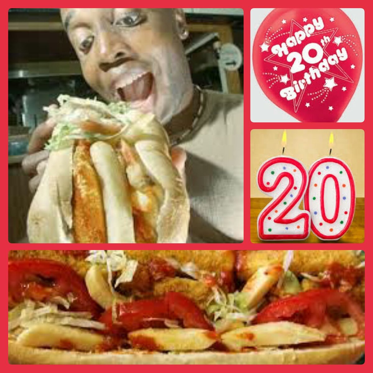 FatDarrell's tweet photo. Happy 20th Birthday Fat Darrell Sandwich! Counting down the top 10 moments... #fatdarrell #DoublFML https://t.co/zYDC17q28J https://t.co/0xWtYVmCfx