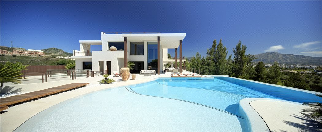 KFInternational's tweet photo. Relax in this #contemporary front-line golf course villa for sale in #LaAlqueria #spain with high ceilings and pool: https://t.co/wGJDcsR3ih https://t.co/9eoYRzxbG8