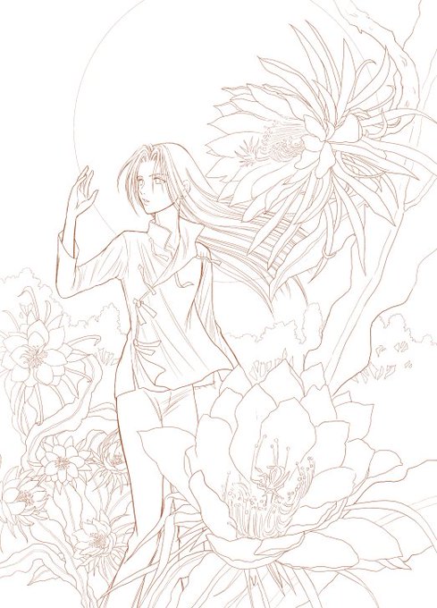 月下美人のtwitterイラスト検索結果 古い順