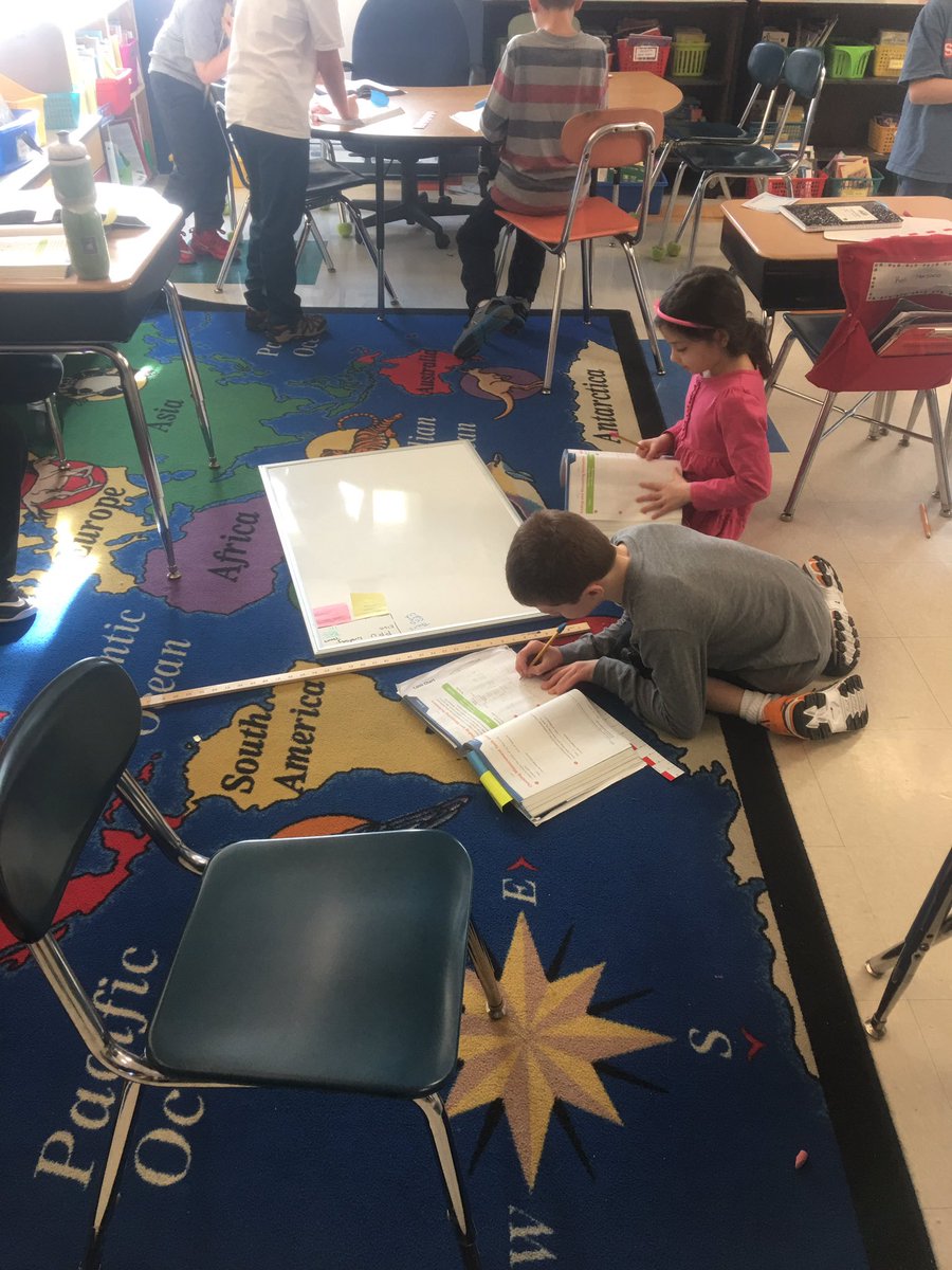 Students measuring perimeters!!