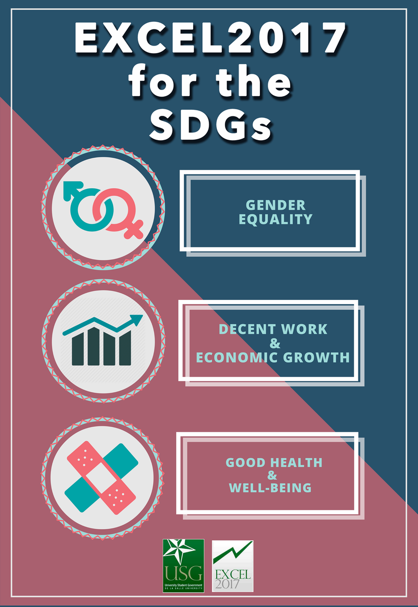 EXCEL2017's tweet photo. This term, as our commitment to provide advocacy-based projects, our initiatives will be focusing on these SDGs. 

Coming soon. https://t.co/dcoNn2HcO2