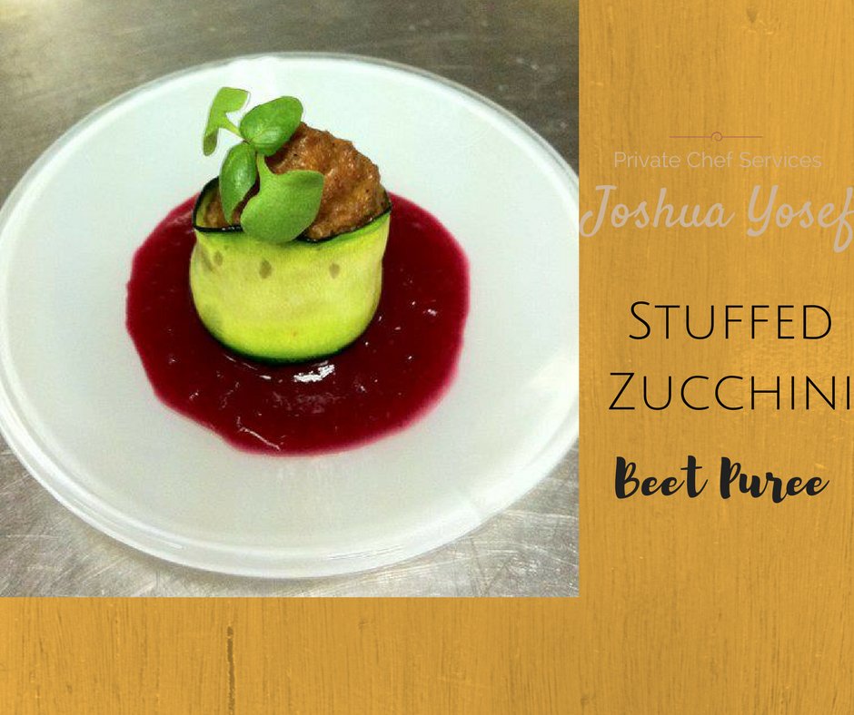James_TopTier's tweet photo. #creating in the #kitchen should be fun, #zuchini #stuffed with #mushroom and #sausage, served over a #silky #beet #puree 
#boycottstarbucks https://t.co/TNZuhA04d1