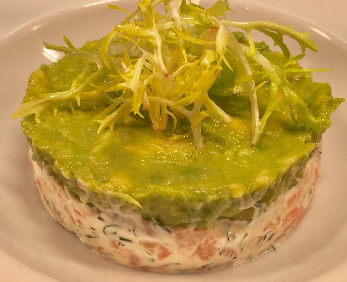 Starter of Smoked Salmon Tartar with Avocado and Frisse...
#HealthyMondays