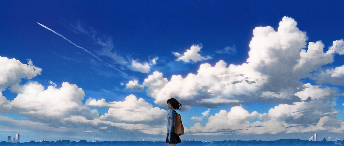 Mocha エアコミティア 雲のように 元イラストの 空が霞んだ日 をvictor Entertainment Sanova様のメジャーデビューアルバム Cloud９ のcdジャケットで使っていただきました 大きいサイズ Pixiv T Co J9rd1uul5c T Co