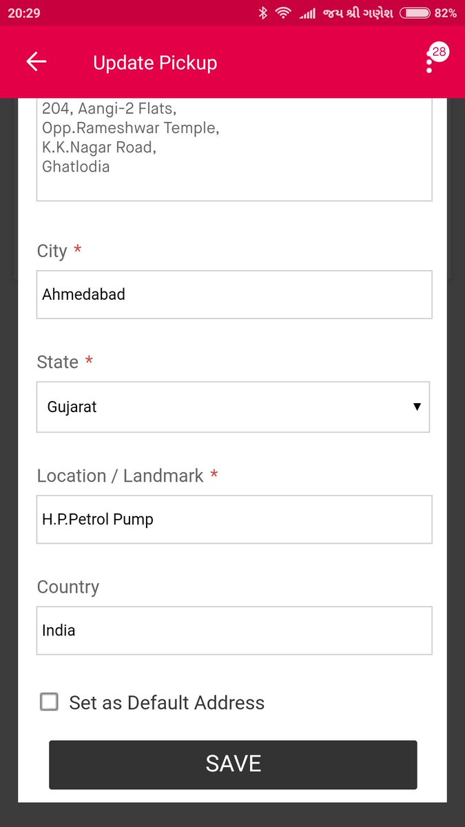 TechnoPravash's tweet image. @snapdeal @Snapdeal_Help when I am trying to #updateaddress for #pickup I can't save the address and reschedule pickup