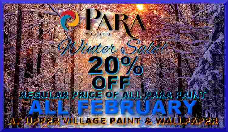 UpprVillgePaint's tweet photo. WINTER SALE 20% off all #ParaPaint sale throughout the month of February! Visit us at #UpprVllgePaint &amp; Wallpaper 1162 #Eglinton Ave W🤣 https://t.co/8T6YMQtejR