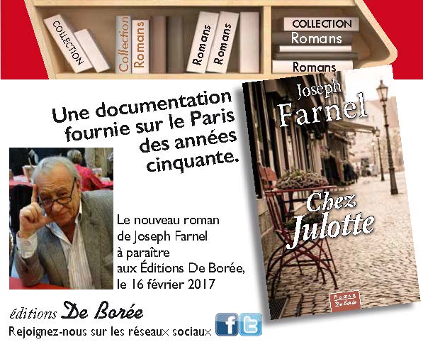 Editions De Borée (@editionsdeboree) on Twitter photo A paraître le 16 février aux <a href="/EditionsDeBoree/">Editions De Borée</a> : "Chez Julotte", un roman de Joseph Farnel. A paraître le 16 février aux <a href="/EditionsDeBoree/">Editions De Borée</a> : "Chez Julotte", un roman de Joseph Farnel.