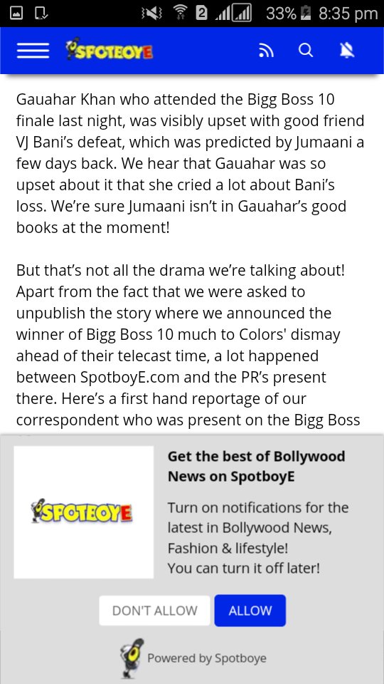 Sonali_ptl's tweet photo. See this guys😂😂😂 
PR machinery are failed... 😂😂
Gauahar is upset &amp; cried for bani😅
#bani @gauravchopraa 👎👎👎👎👎 https://t.co/4McogaX1oB