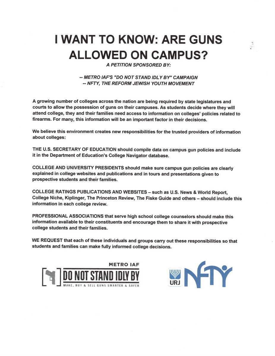 CampusCarry's tweet image. Students for Concealed Carry (@ConcealedCampus) endorses this push for transparent #CampusCarry policies. @LauraVuchetich @DontStandIdlyBy