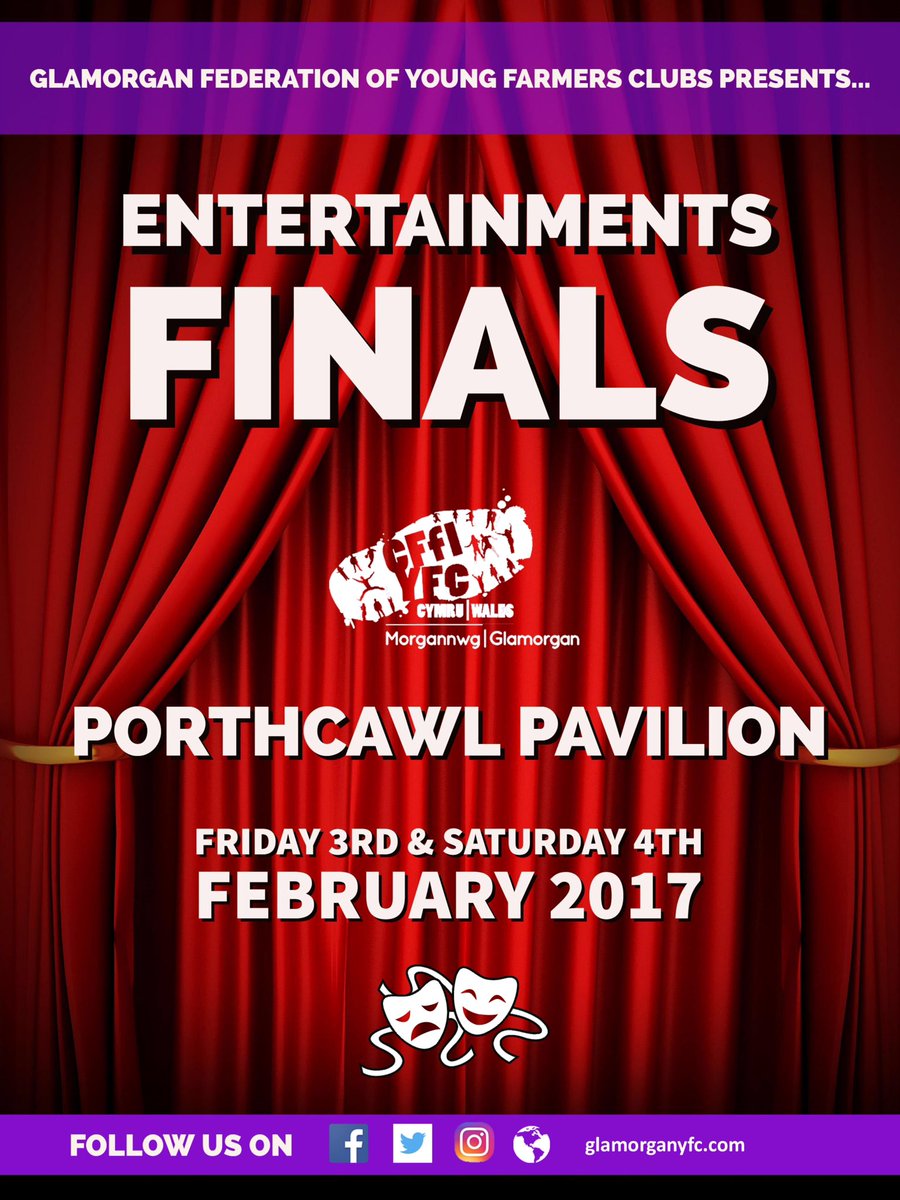 GlamorganYFC's tweet photo. Please share our poster to help us to spread the word so we can fill the @GrandPavilion for this year’s competition! https://t.co/HYu5smHE1m