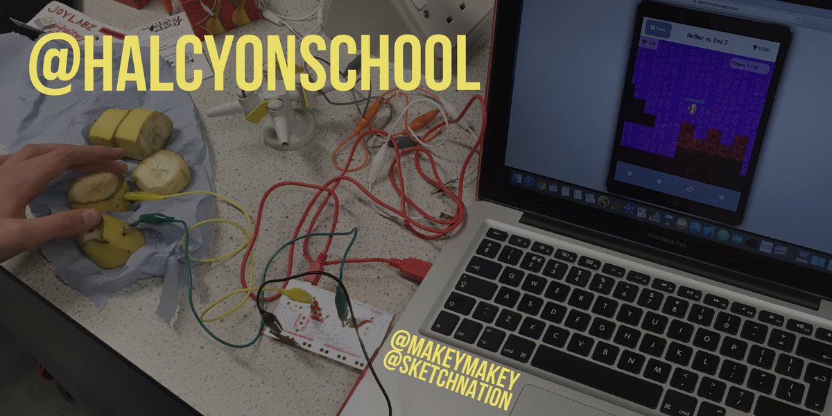 Jon Neale (@jnealeuk) on Twitter photo Combining <a href="/makeymakey/">Makey Makey</a> and <a href="/sketchnation/">Sketch Nation</a> at <a href="/HalcyonSchool/">Halcyon Community School</a> to create and control DIY games! Combining <a href="/makeymakey/">Makey Makey</a> and <a href="/sketchnation/">Sketch Nation</a> at <a href="/HalcyonSchool/">Halcyon Community School</a> to create and control DIY games!