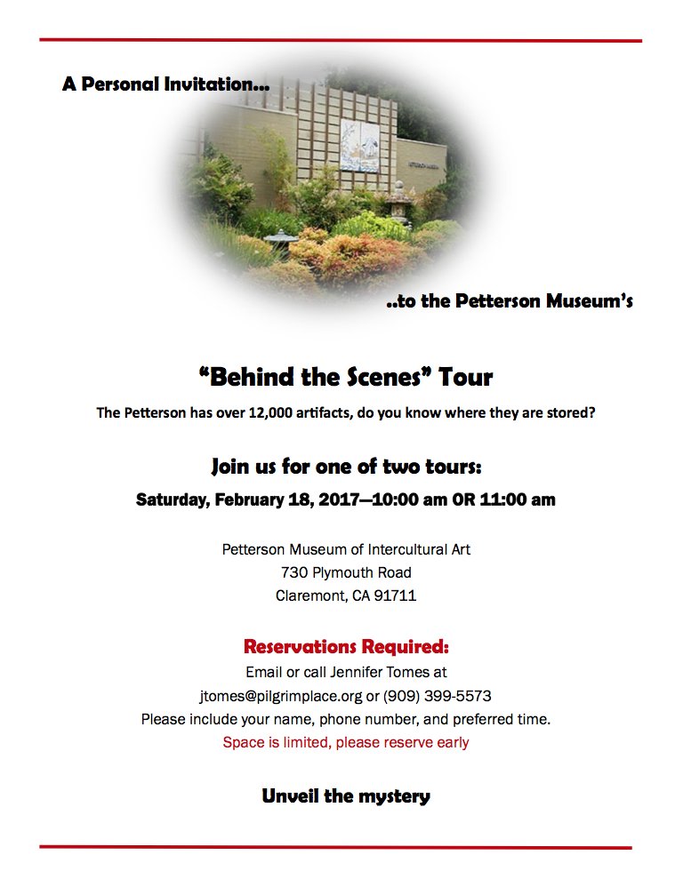 pettersonmuseum's tweet photo. Join us for our "Behind the Scenes" Tour on February 18. Space limited! https://t.co/HhhIGOVoqM