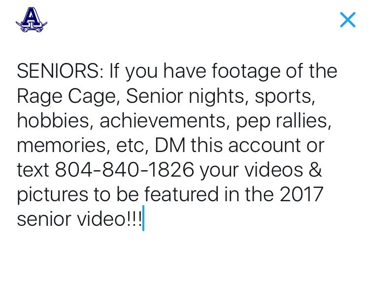 IMPORTANT MESSAGE FOR ALL SENIORS!!🎉