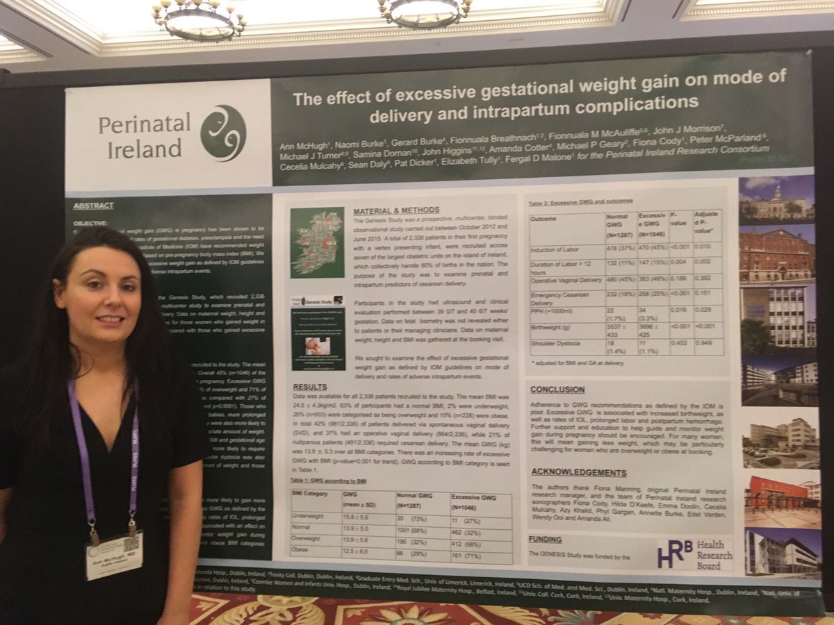 RotundaHospital's tweet photo. Some of our delegates presenting #RotundaResearch at @MySMFM last week #SMFM17 https://t.co/beNDH4wH8z