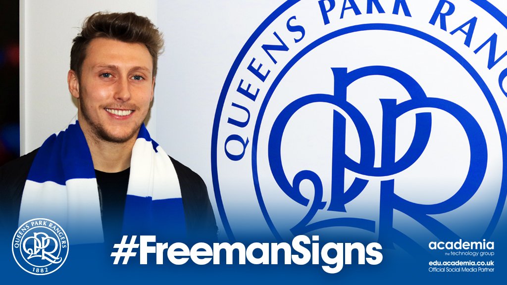 QPR's tweet photo. βπ» #FreemanSigns
The 24-year-old arrives on a three-and-a-half year deal for an undisclosed fee: https://t.co/IuuaMBMq90 https://t.co/IT4rVhLRZF