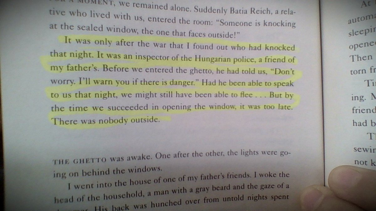 amaj15820's tweet photo. pg.14 this makes such a somber mood, the fact that everything Wiesel had to go through almost didn't happen makes a reader sad. so close. https://t.co/EswpCpYDaz