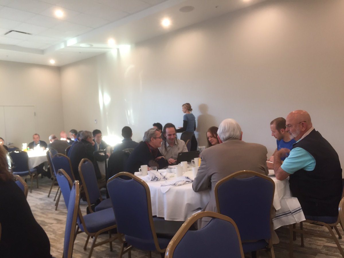 Everyone looking particularly sprightly at breakfast this morning after cold showers... (no hot water!!!) #incoseIW