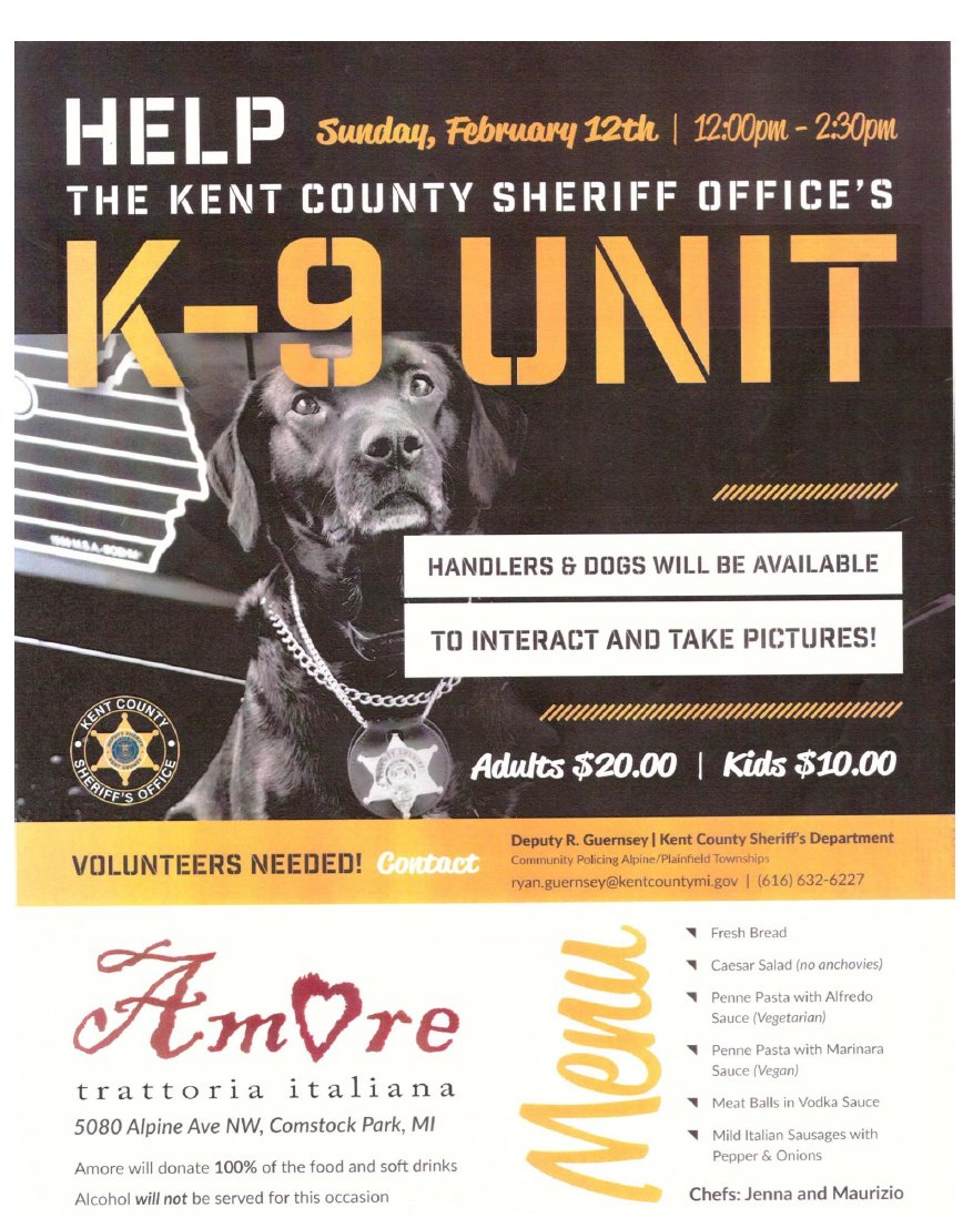 Life EMS (@lifeems) on Twitter photo On Feburary 12th, 2017 you can come out and show support for Kent <a href="/KentSheriff/">Kent County Sheriff's Office</a>'s office K-9 Unit. See flyer for more information. On Feburary 12th, 2017 you can come out and show support for Kent <a href="/KentSheriff/">Kent County Sheriff's Office</a>'s office K-9 Unit. See flyer for more information.